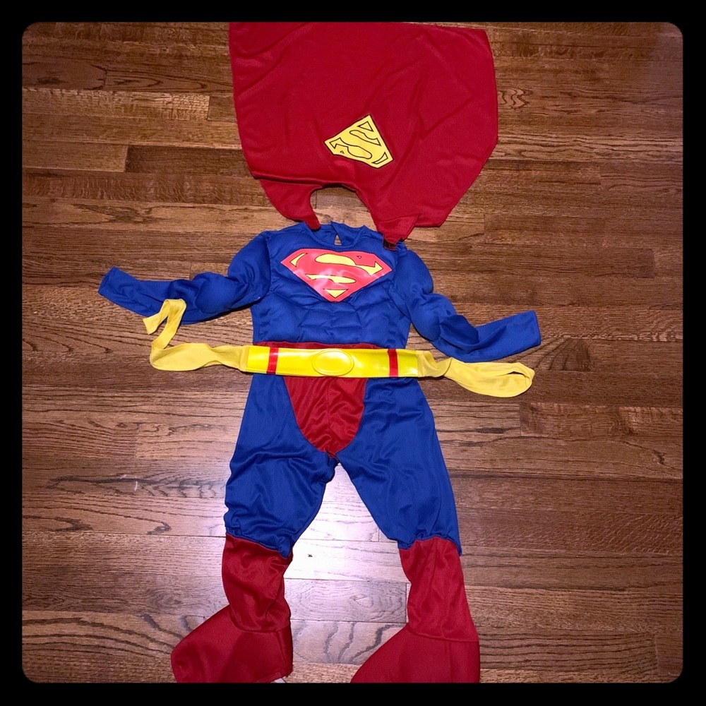 Toddler Superman muscle chest costume 2T